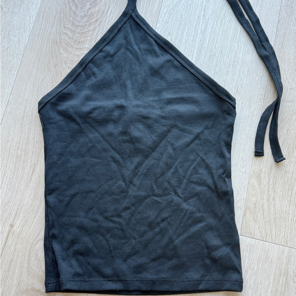 Madewell Charcoal Halter Tank Top
